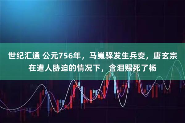 世纪汇通 公元756年，马嵬驿发生兵变，唐玄宗在遭人胁迫的情况下，含泪赐死了杨