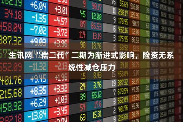 生讯网 “偿二代”二期为渐进式影响，险资无系统性减仓压力