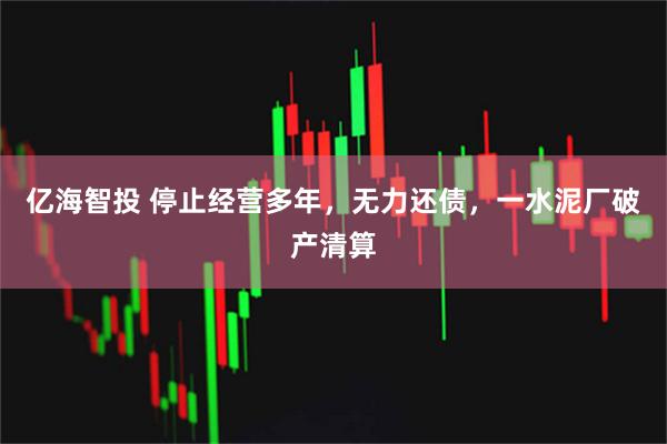 亿海智投 停止经营多年，无力还债，一水泥厂破产清算